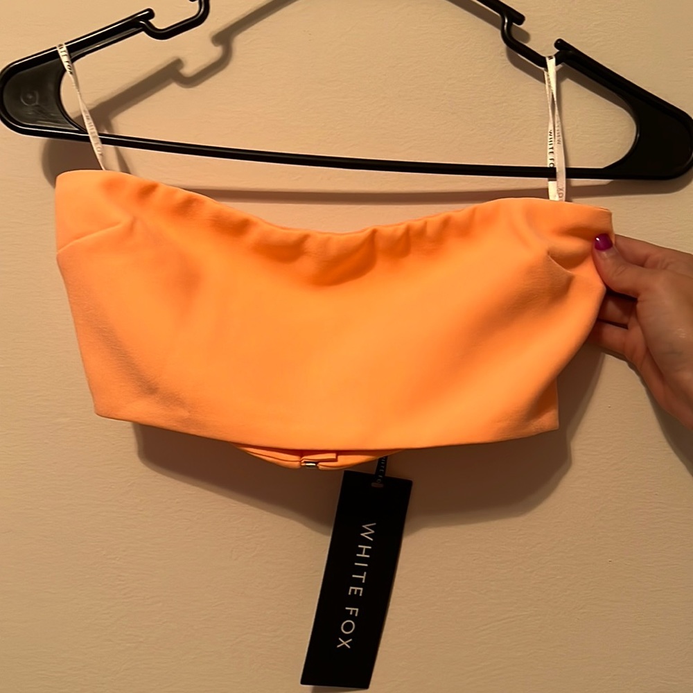 Peach crop top